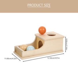 Toyvian Montessori Box Toy Object Permanent Box Ball Drop Box Baby Colour Matching Educational Game Sensory Toy for Baby Shower Birthday Gift