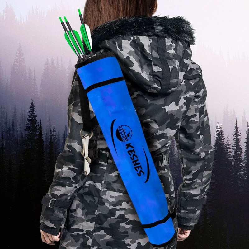Archery Back Arrow Quiver Holder - Adjustable Quivers for Arrows,
