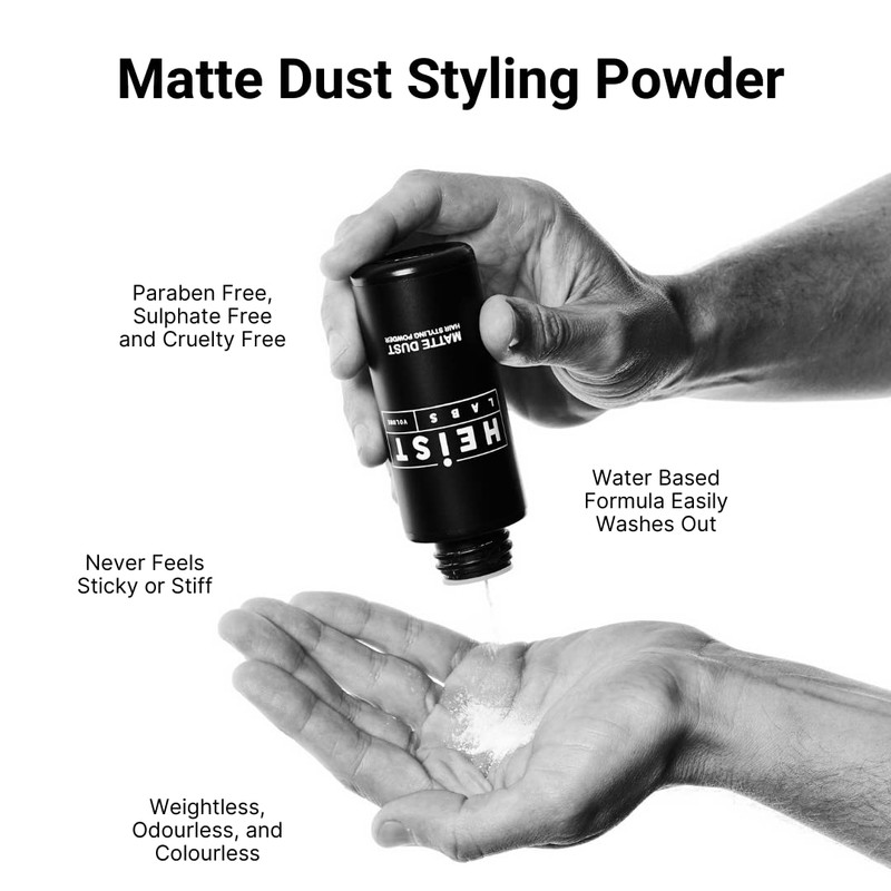 Hair Styling Texturising Powder Matte Dust | Heist Labs |
