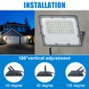 Indmird 150W LED Flood Lights Plug in, Outdoor Security Lights