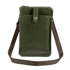 Doubles JYS-7356 Shoulder Bag, Pouch, Men's, Women's, Genuine Leather, Small, green