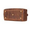 James Cuero Premium Full-Grain Leather Toiletry Bag - Spacious Design