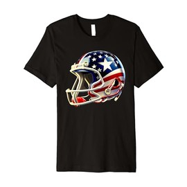 Cool American Football Helmet With American Flag Decal USA Premium T-Shirt