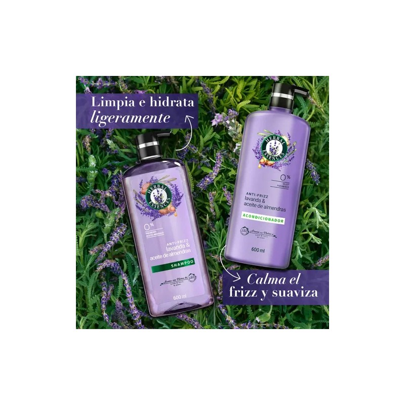 Acondicionador Herbal Essences Lavanda & Aceite de Almendras 600 ml
