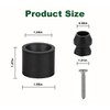 RV Trailer Door Holder Kit, Low Profile Rubber Bumper, 2