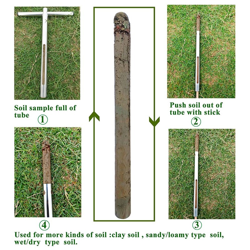 Soil Sample Probe 12 Inch with T Handle, Soil Sampler