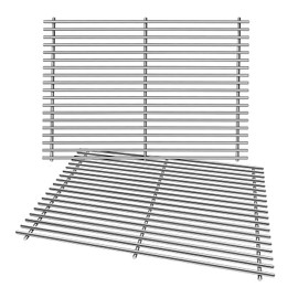 Kalomo Grill Grates Parts for Weber Genesis Grill 66802, 66095, Weber Genesis ii E-310, S-310, E-315, E-325, E-330,E-335, S-335 S-345 SE-335, 18”Stainless Steel Grids BBQ Gas Grill Replacement parts