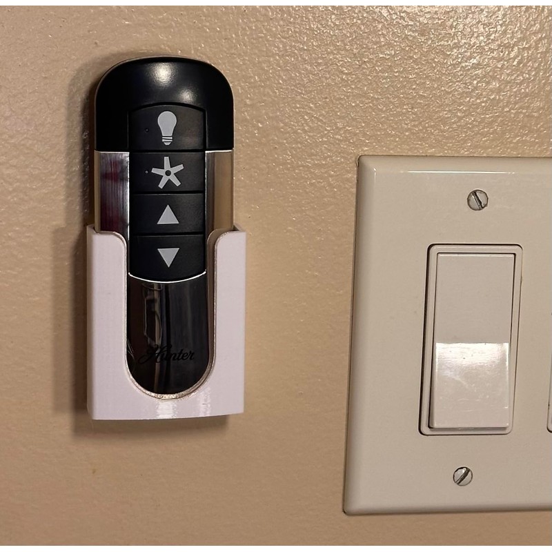 Wall Holder Mount for Hunter Ceiling Fan Remote - White