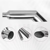 FGJQEFG 5 Inch Inlet 7 Inch Outlet Polished Stainless Steel