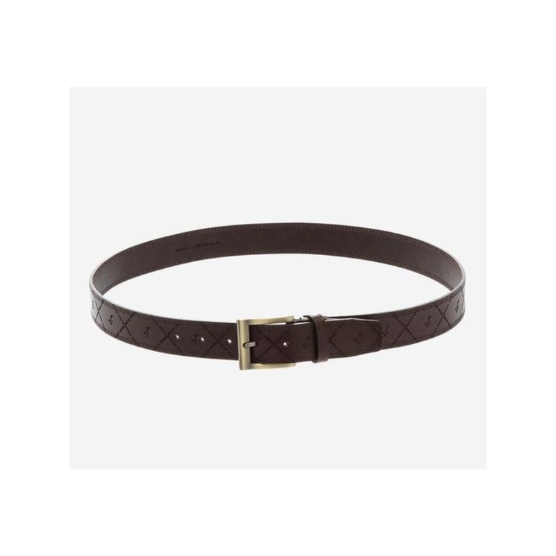 Hazzys (대구신세계)브라운 로고 음각 벨트 HJBE5E013W3 (Daegu Shinsegae) Brown Logo