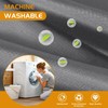 eachope 1 Pack Fabric Snap-in Shower Curtain Liner Replacement,Compatible with