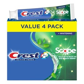 Crest Complete Active Fresh + Whitening Toothpaste, 5.5oz (Pack of 4)