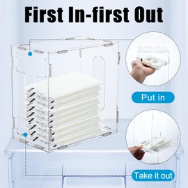 Domensi 4 Pcs Breast Milk Storage Tower Breast Milk Freezer Storage Organizer for Milk Freezer Bags Clear Breastmilk Storage Container Reusable Breastfeeding Accessories Fridge, 8.3 x 8.3 x 5 Inch