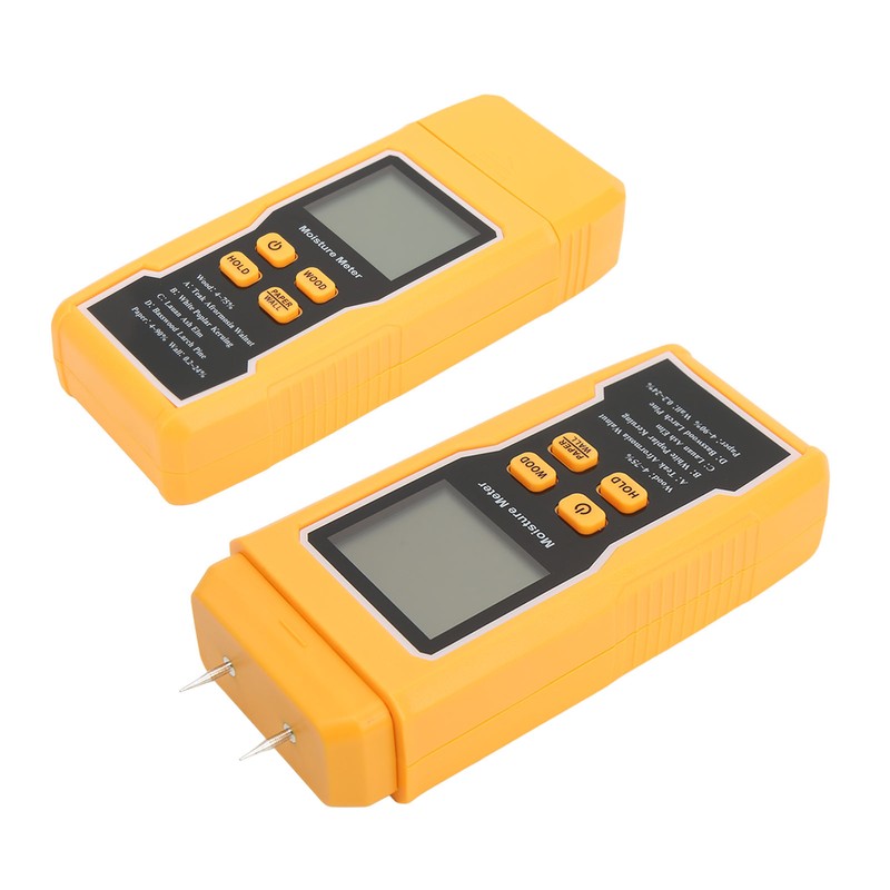 Wood Moisture Meter Humidity Tester Pin Type Large LCD Display