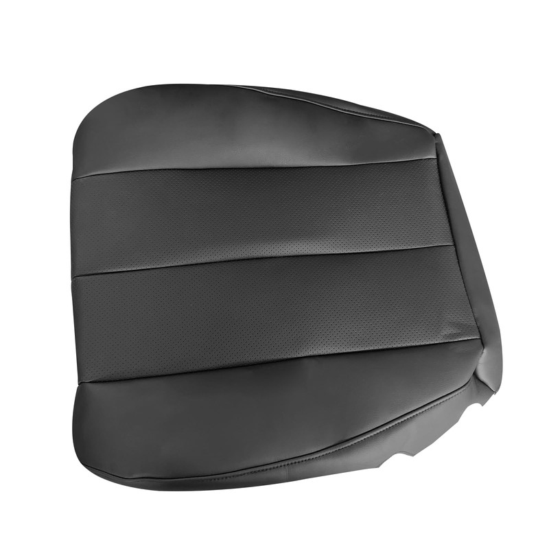 Zieichy Front Driver Side Bottom Replacement Perforated Leather Seat Cover