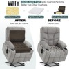 baibu Memory Foam Recliner Cushions with Lumbar Support Pillow Set