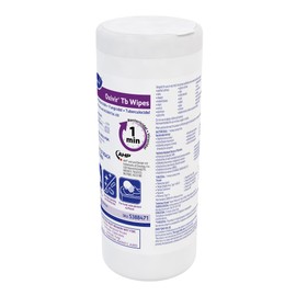 Oxivir Diversey Tb 5388471 Ready-to-Use Disinfectant Cleaning Wipes, Accelerated Hydrogen Peroxide, Large 7x8-Inch Sheets, 60-Wipes, 1-Slim Canister