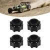 4pcs 17mm Hex Adapter Professional Aluminum Alloy Fine Machined 3.8