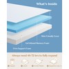 BedStory Firm Mattress Topper Twin - 3 Inch Firm Memory