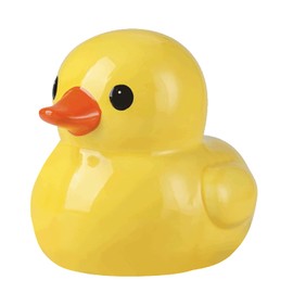 123Arts Yellow Resin Duck Piggy Bank Money Bank Coin Bank Ornament