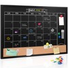 Board2by Monthly Chalkboard Calendar & Cork Board for Wall, 24"x36"