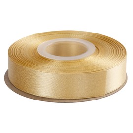 Joycrosso Chamois Double Faced Glitter Ribbon, Luxury Gold Purl Ribbon, 22mm x 22 Meters, Great for Gift Wrapping Wedding Decoration Floral Arrangement