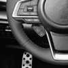 Black Genuine Leather Steering Wheel Cover for Subaru Outback 2018-2025/