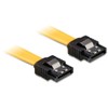 DeLOCK 3x SATA 6Gb/s Cable 10 cm Yellow / Metal