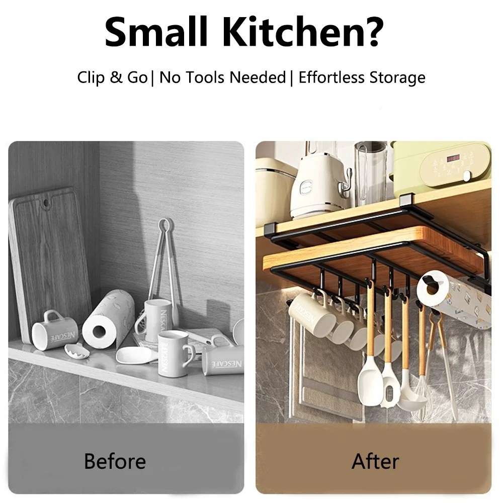 OrganiMax Kitchen Cabinet Organizer Shelf