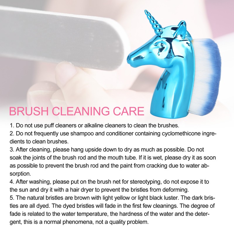 5pcs Fashionable Nail Art Dust Removal Brush Portable Nail Dust
