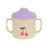 LÄSSIG Happy Fruits Cherry Sippy Cup with Handle and Removable