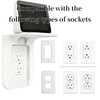 WILAOIYOOU Outlet Shelf, Bathroom Wall Holder with Built-in Cable Management,