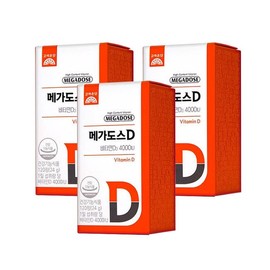 J&M Partners Korea Eundan Megadose D Vitamin D3 4000IU 200mg x 120 tablets (3) / 고려은단 메가도스D 비타민D3 4000IU 200mg x 120정 3개
