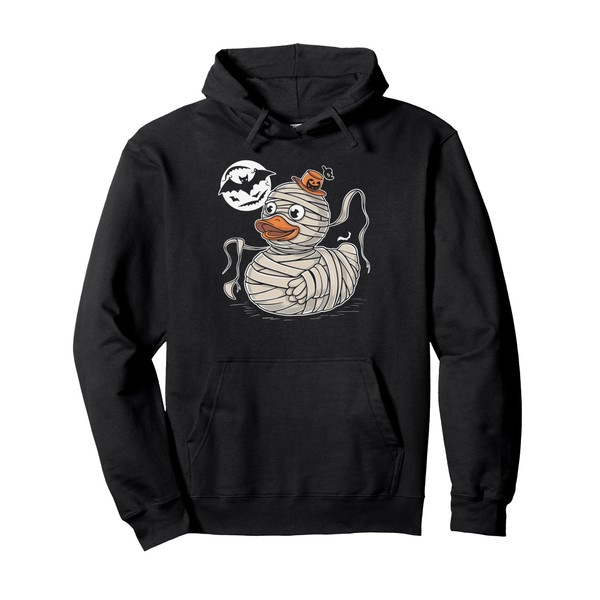 Rubber Duck Mummy Costume Party Rubber Duckie Pullover Hoodie