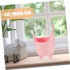 Alipis Compact Desk Trash Can Cat Design Bin for Dorm