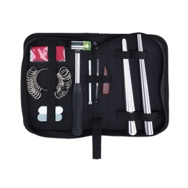 Artilife Jewelry Ring Sizer Tools Including Ring Mandrel Sizer,Rubber Hammer,Metal Stick,Ring Sizer Guage,Ring Sizer Belt,Polishing Cloth,Polishing Stick,Polished Agate for Jewelry Making with Handbag