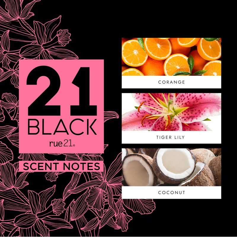 Rue 21 21 Black Eau De Parfum Women's Perfume Spray