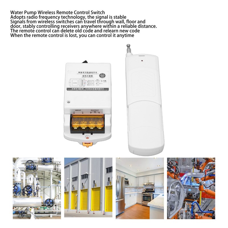 Smart Wireless Remote Control Switch for Water Pump Household Large