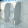 Public Toilet Partition for Men's Restroom PVC Material with Bathroom