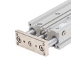 3 Stem Pneumatic Cylinder Aluminum Alloy Double Acting Air Cylinder