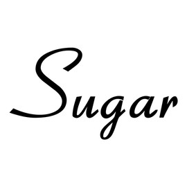 Sugar 3.5w x 2h Label | Kitchen Pantry Organization | Die Cut Vinyl Decal | Black Retro Font (Sticker Only)