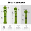 Scott Edward 3Pcs Golf Head Cover Set for Driver(460cc) Fairway