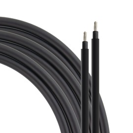 SeKi Solar Cable 4 mm² 5 m H1Z2Z2-K Black PV Cable for Solar Panels up to 1500 V Flexible Double Insulation Pure Copper Cable Ring
