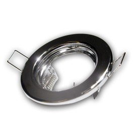 Blanko Set of 3 Bulbs Mounting Frame Chrome Gloss Rigid MR16 12 V