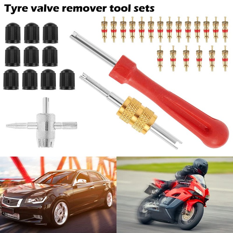 33Pcs Tire Valve Stem Puller Tools Set - with Tyre