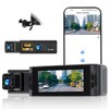 3 Dash Camera for Cars,4K Full UHD Car Camera Front