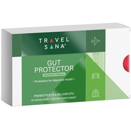 Travel Probiotics for Gut Health & Immune Support - 30 Vegan Caps