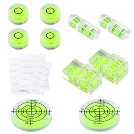 Xiciki 11 Stück Mini-Wasserwaagen, quadratisch, kleine Wasserwaage, horizontal, Präzision, für Kamerastative, Phonographen