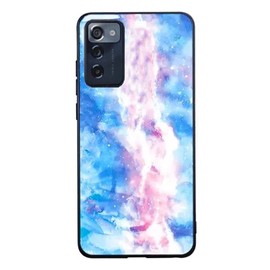 Ranyi for Consumer Cellular ZMAX 5G Z7540 Case with Screen Protector, Marble TPU Case with Screen Protector 360 Full Body Shock Absorbing Marble Protection Case for Consumer Cellular ZMAX 5G -Blue