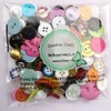 Chenkou Craft Random - 100 botones de plástico pequeños para